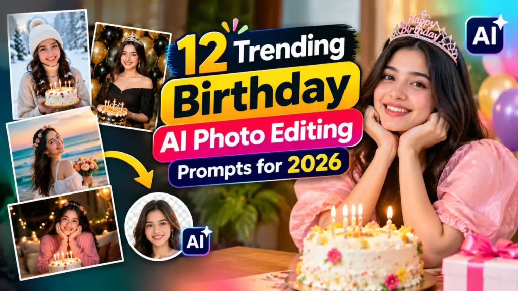 12 Trending Birthday AI Photo Editing Prompts for 2026 (Copy-Paste Face Swap Prompts for a 100% Real Look)