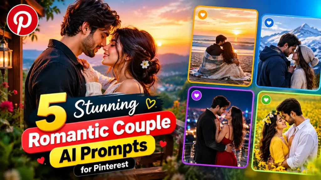 5 Stunning Romantic Couple AI Prompts for Pinterest: Viral AI Image Prompts 2026