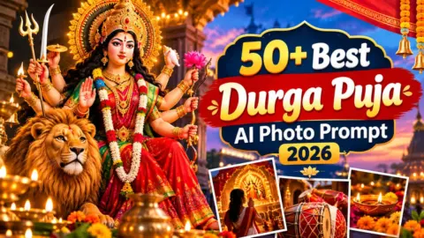 50+ Best Durga Puja AI Photo Prompt 2026: Navratri Special Prompt Copy Paste