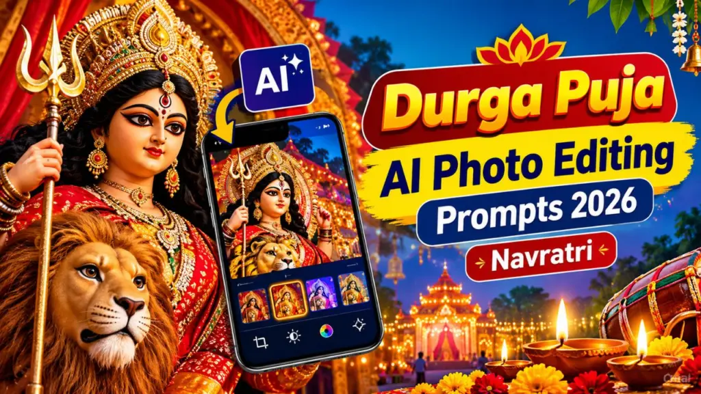 Trending Durga Puja AI Photo Editing Prompts 2026: Navratri AI Prompt Copy Paste